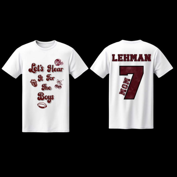 Adair's Cozy Creations Custom Name & Number Shirt