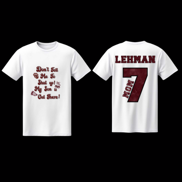 Adair's Cozy Creations Custom Name & Number Shirt