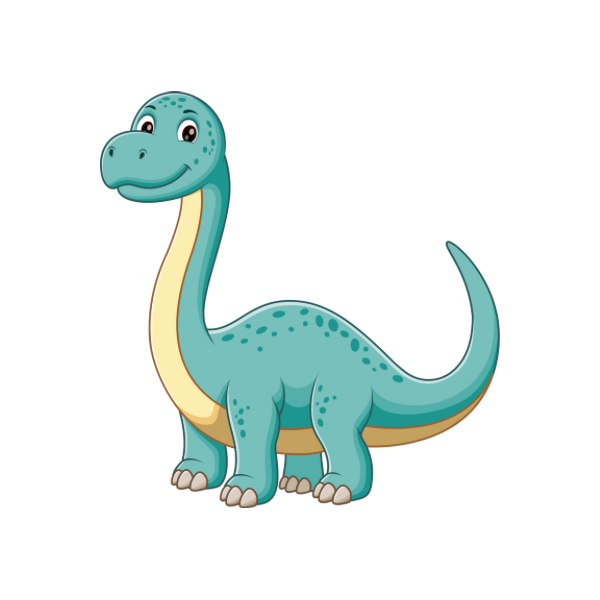 Cute blue dinosaur cartoon illustration for personalized student envelopes for boys by Made By Ally Adair