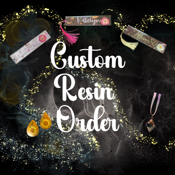 Adair's Cozy Creations Personalized Resin Bookmarks